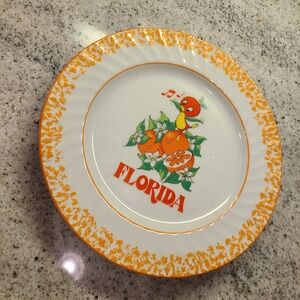 Vintage Ceramic Walt Disney Florida Plate